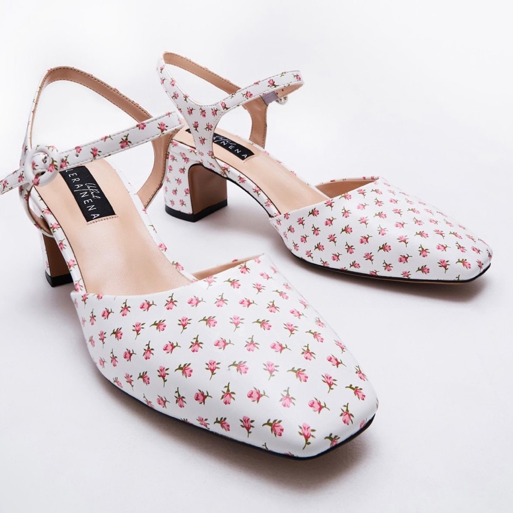 Heeled Shoes with Floral Print Lera Nena Unreal